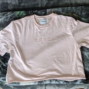 Custom cropped Chnge shirt